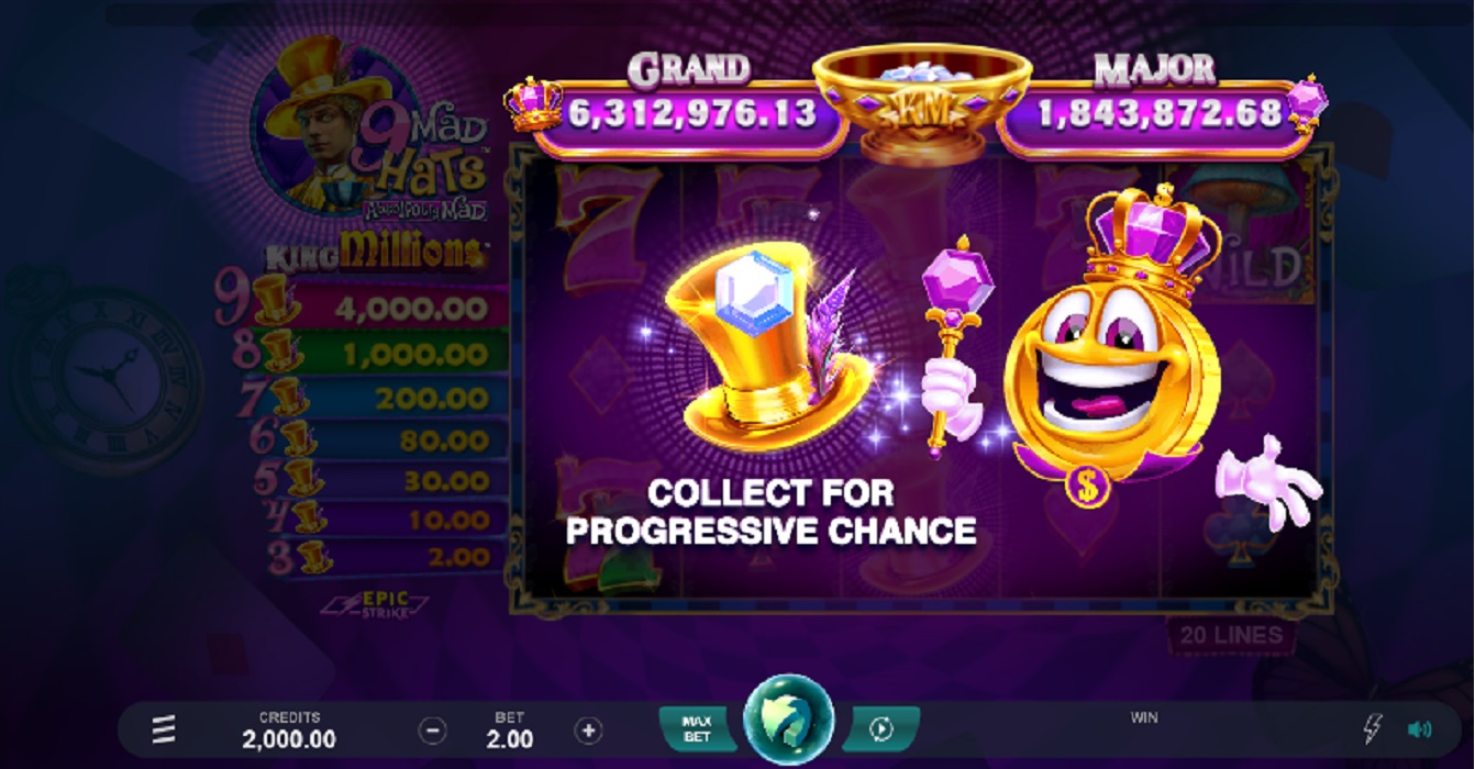 9 Mad Hats King Millions