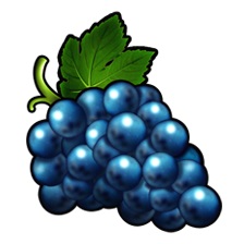 Grapes symbol in Shining Crown Clover Chance pokie