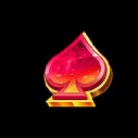 Hearts symbol in Rising Rewards pokie