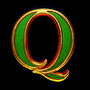 Q symbol in Santa's Puzzle pokie