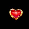 Hearts symbol in Fire and Roses Joker King Millions pokie
