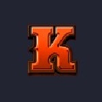 K symbol in 3 Coin Cowboy pokie