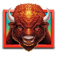 Bison symbol in Buffalo Bucks pokie