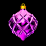 Christmas tree toy in the form of a diamonds purple symbol in Royal Xmass 2 pokie