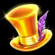 Hat symbol in 9 Mad Hats King Millions pokie