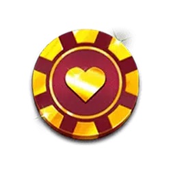 Hearts symbol in Gold Gold Gold pokie