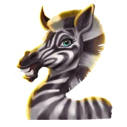 Zebra symbol in Mega Moolah Megaways pokie