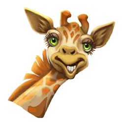 Giraffe symbol in Mega Moolah Megaways pokie