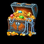 Scatter symbol in Adventures Of Doubloon Island Link And Win pokie