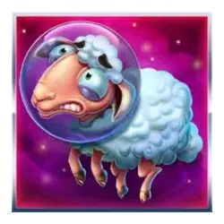 Sheep symbol in Space Cows to the Moo’n pokie