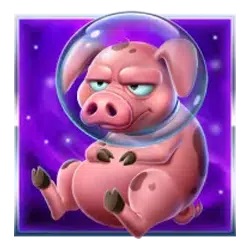 Piggy symbol in Space Cows to the Moo’n pokie