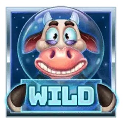 Wild symbol in Space Cows to the Moo’n pokie