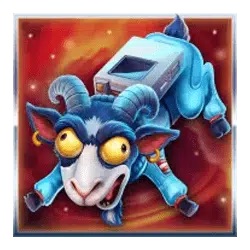 Goat symbol in Space Cows to the Moo’n pokie