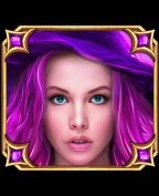 The purple witch symbol in Sisters of OZ WowPot pokie