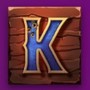 K symbol in Bones & Bounty pokie