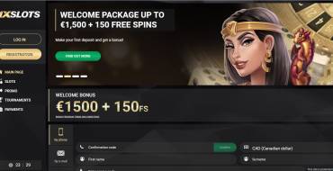 100% Match Bonus up to €300 in 1xSlots Casino: 1xslots Casino Welcome Bonus