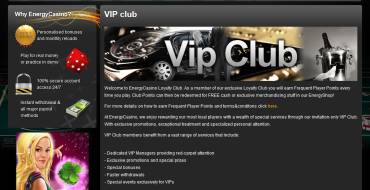 Energy casino: VIP