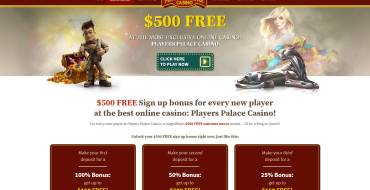 Players Palace Casino: Bonuses