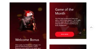 RedDog casino: Bonuses