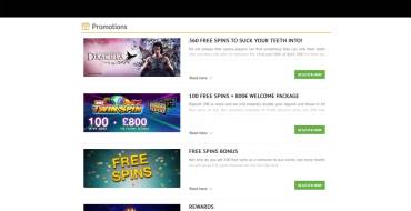 Slots Million Casino: Bonuses