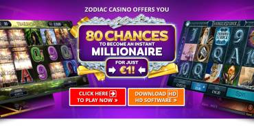 Zodiac Casino: Become a millionaire!