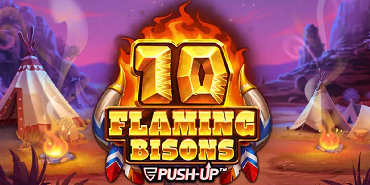 10 Flaming Bisons pokie NZ