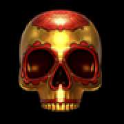 Skull of gold symbol in Dia De Los Muertos 2 pokie