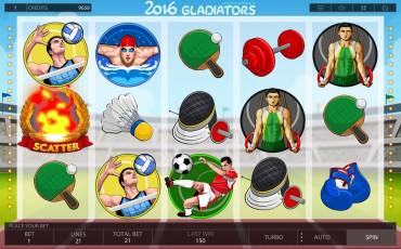 2016 Gladiators pokie NZ