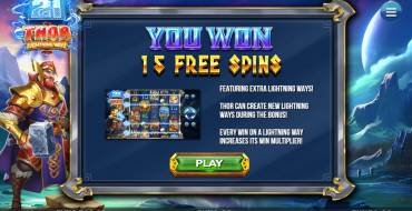 21 Thor Lightning Ways: Free spins and/or respins