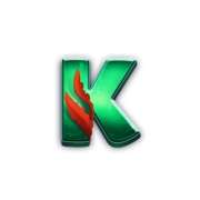 K symbol in Bad Bass pokie