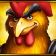 Yellow rooster symbol in Rooster Fury pokie
