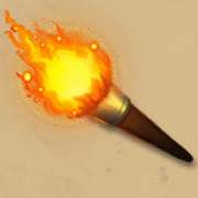 Torch symbol in Legend of Perseus pokie