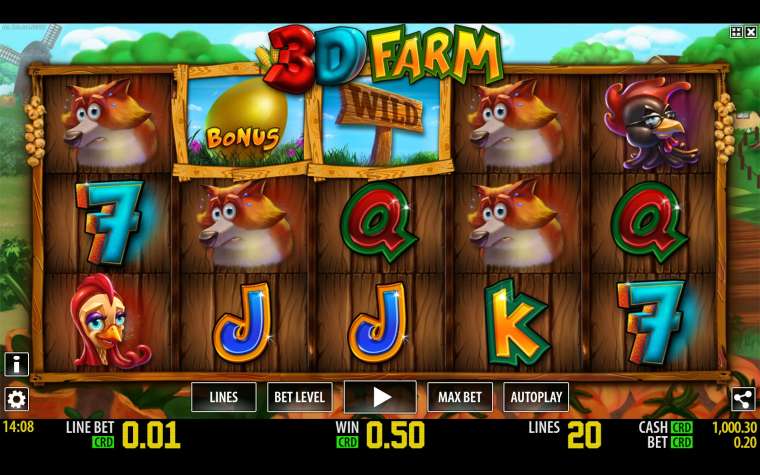 Play 3D Farm pokie NZ