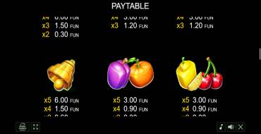 40 Bulky Fruits: Payout table