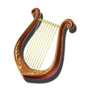 Harp symbol symbol in Argonauts pokie