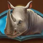 Rhinoceros symbol in Safari of Wealth pokie