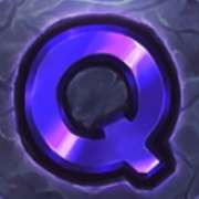 Q symbol in Monsters Vs Gigablox pokie