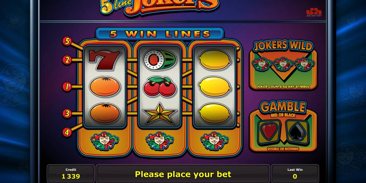 5-Line Jokers pokie NZ