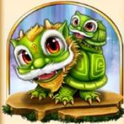 Green dragon symbol in Little Dragons pokie
