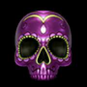 The skull is purple symbol in Dia De Los Muertos 2 pokie