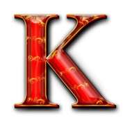 K symbol in Royal Secrets Clover Chance pokie