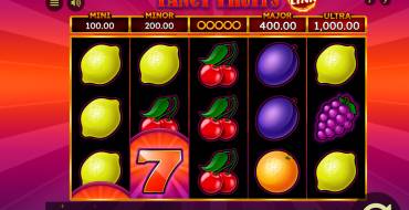 7 Fancy Fruits Flaming Link: Slot machine