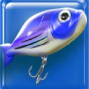Blue bait symbol in Golden Catch pokie