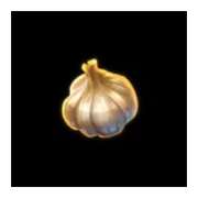 Garlic symbol in The Eternal Widow pokie