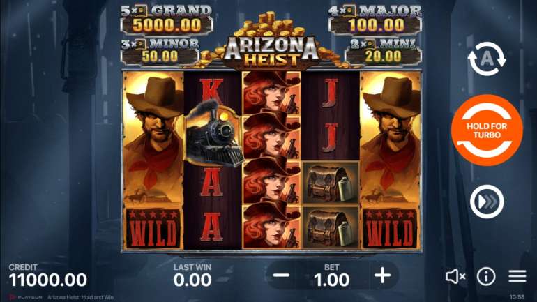 Arizona Heist: Hold and Win