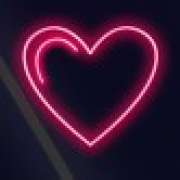 Hearts symbol in Neon Light Fruits pokie