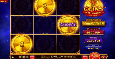 9 Coins: 1000 Edition: Slot machine