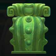 Green totem symbol in Totem Towers pokie