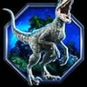 Tyrannosaur symbol in Jurassic World Raptor Riches pokie