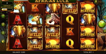 African Luck: Slot machine